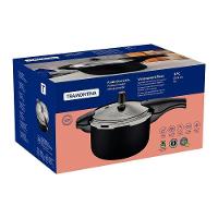 Panela De Pressão Effect Alumínio Vancouver Antiaderente 24 Cm 6 L Preto - Tramontina 20592424