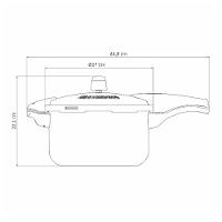 Panela De Pressão Effect Alumínio Vancouver Antiaderente 24 Cm 6 L Preto - Tramontina 20592424 - 5