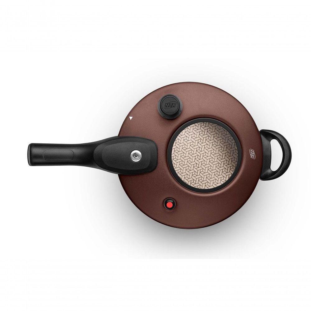 Panela De Pressão C/ Visor Superior 4.5 L Chocolate Mta 6603 - 2
