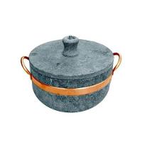 Panela De Pressão Em Pedra Sabão Com Alça De Cobre 3,6 Ltrs - 2
