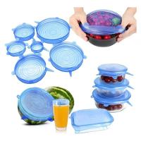 Kit 6 Tampas De Silicone Universal Panelas Vasilhas Lavável - 6