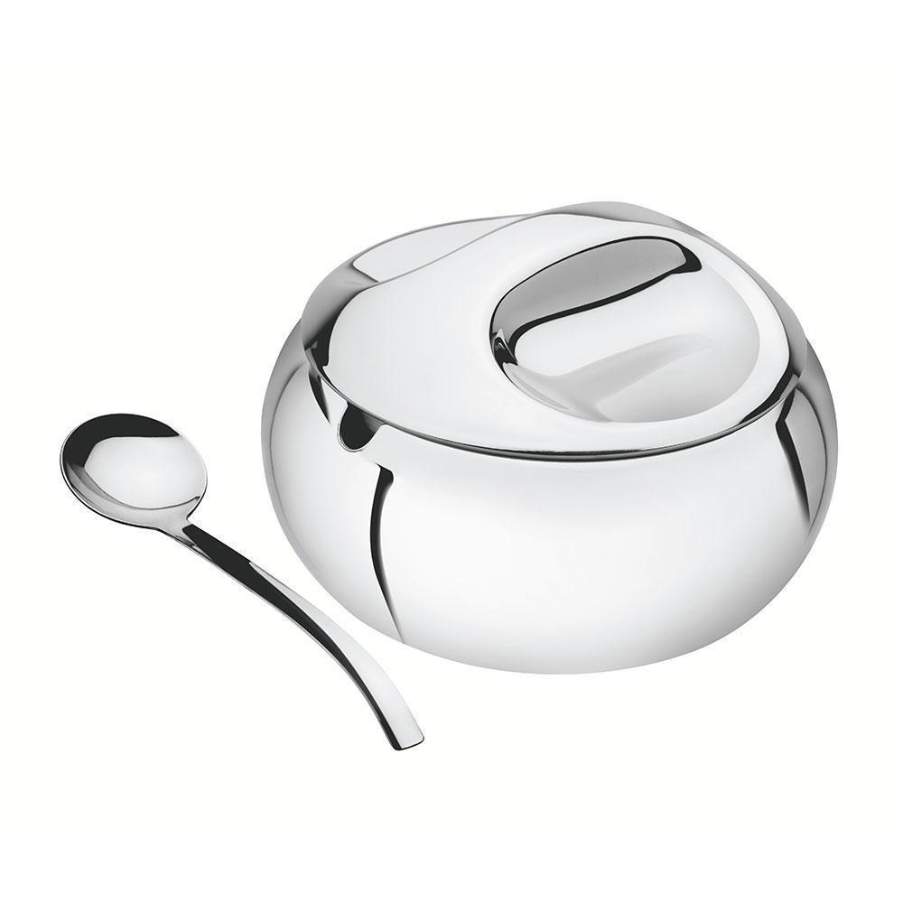 Açucareiro Porta Açúcar 320ml Em Aço Inox Com Colher - Tramontina 64400500 - 1