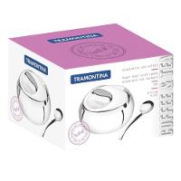 Açucareiro Linha Chá E Café Tramontina Em Aço Inox Com Colher Tramontina - 2