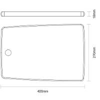 Fsc Tábua Retangular Tramontina Kitchen Em Madeira Teca 40x27 Cm Tramontina - 2