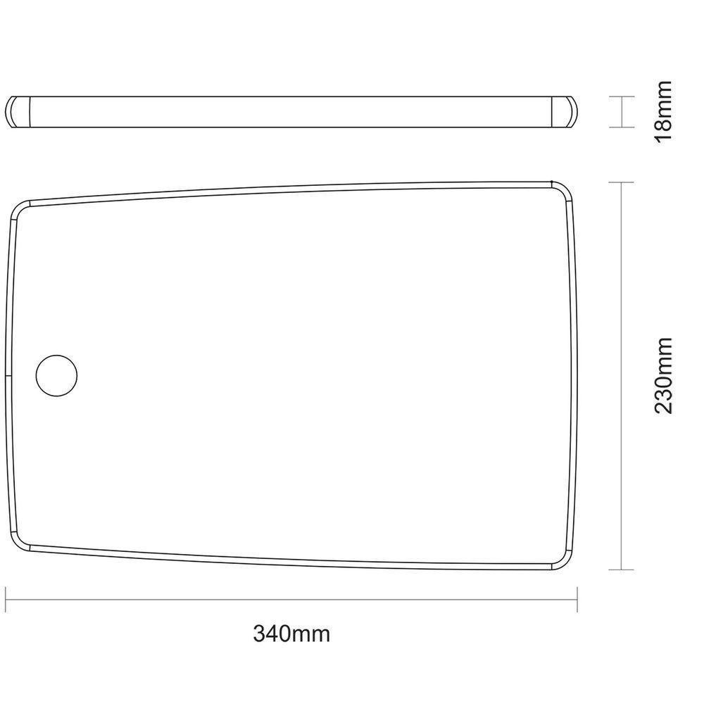 Fsc Tábua Retangular Tramontina Kitchen Em Madeira Teca 34x23 Cm Tramontina - 4