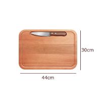 Tábua De Madeira Eucalipto Para Churrasco Com Faca - Stolf - 2