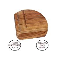 Tábua De Carne De Madeira Para Churrasco Com Canaleta - Stolf 48x30