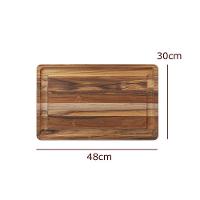 Tábua De Carne De Madeira Para Churrasco Com Canaleta - Stolf 48x30 - 5