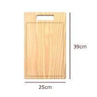 Tábua De Carne De Madeira Pinus Com Pegador- Stolf 39x25 - 3