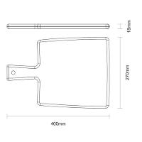Tábua Retangular Kitchen 40 X 27cm Tramontina 13277/051 - 4