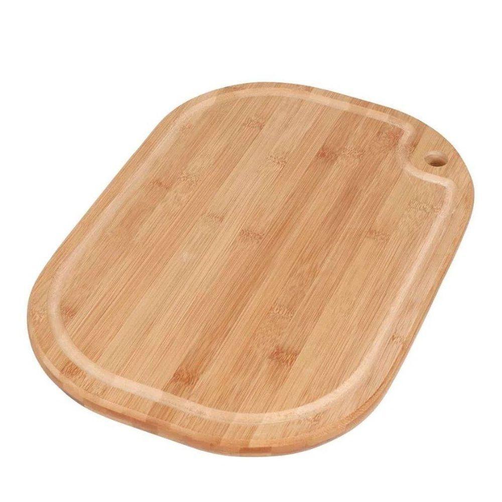 Tabua De Bamboo Oval 39 X 28cm - Mor - 1