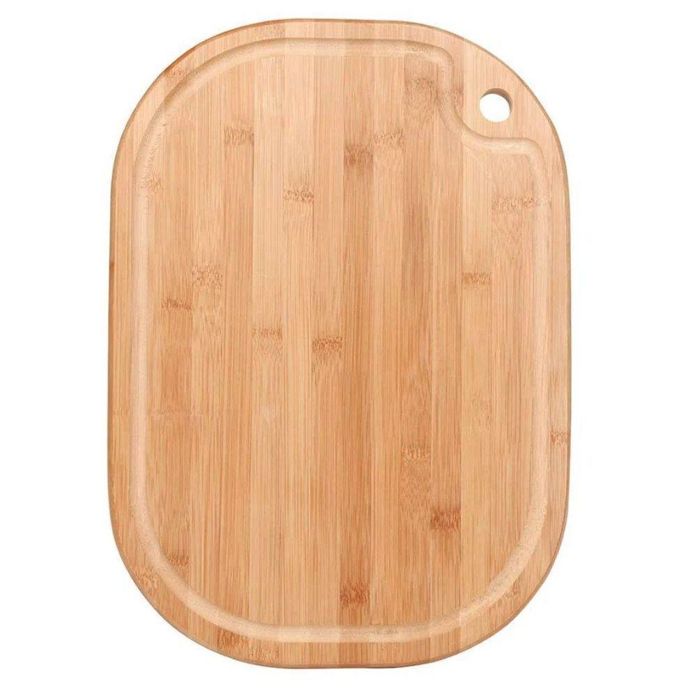 Tabua De Bamboo Oval 39 X 28cm - Mor - 3