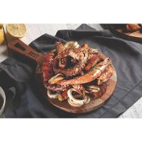 Fsc Tábua Rost Redonda Para Servir Em Madeira Jatobá Mesclada Com Cabo E Acabamento óleo - 5