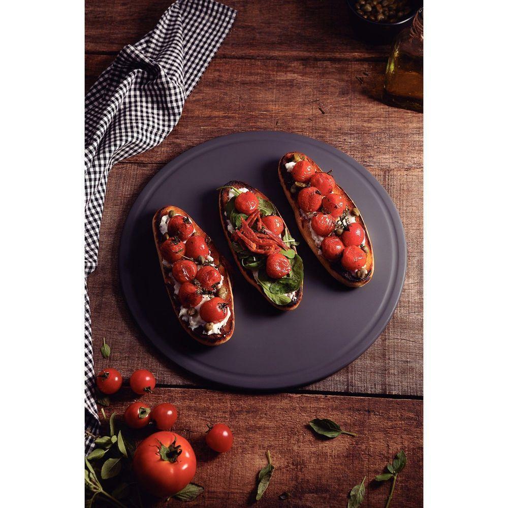 Tábua De Corte Tramontina Pizza Em Polipropileno Cinza Tramontina - 7