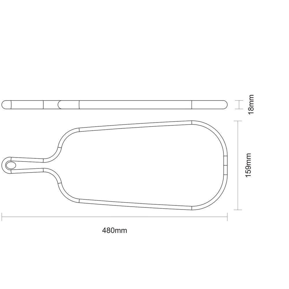 Tábua Para Pão Tramontina Provence Em Madeira Teca Fsc Com Cabo 48x19 Cm Tramontina - 3