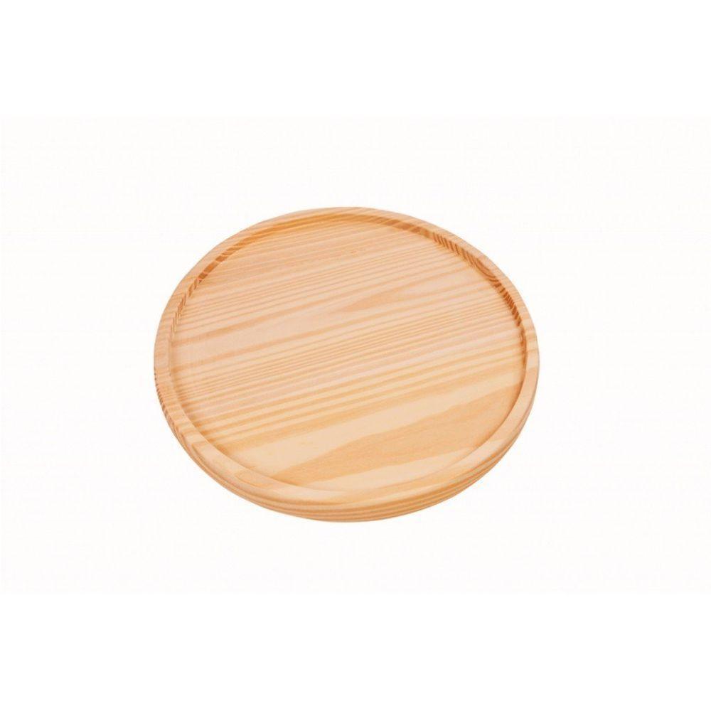 Tábua De Madeira Redonda Com Rebaixe 33X2,5Cm - 1