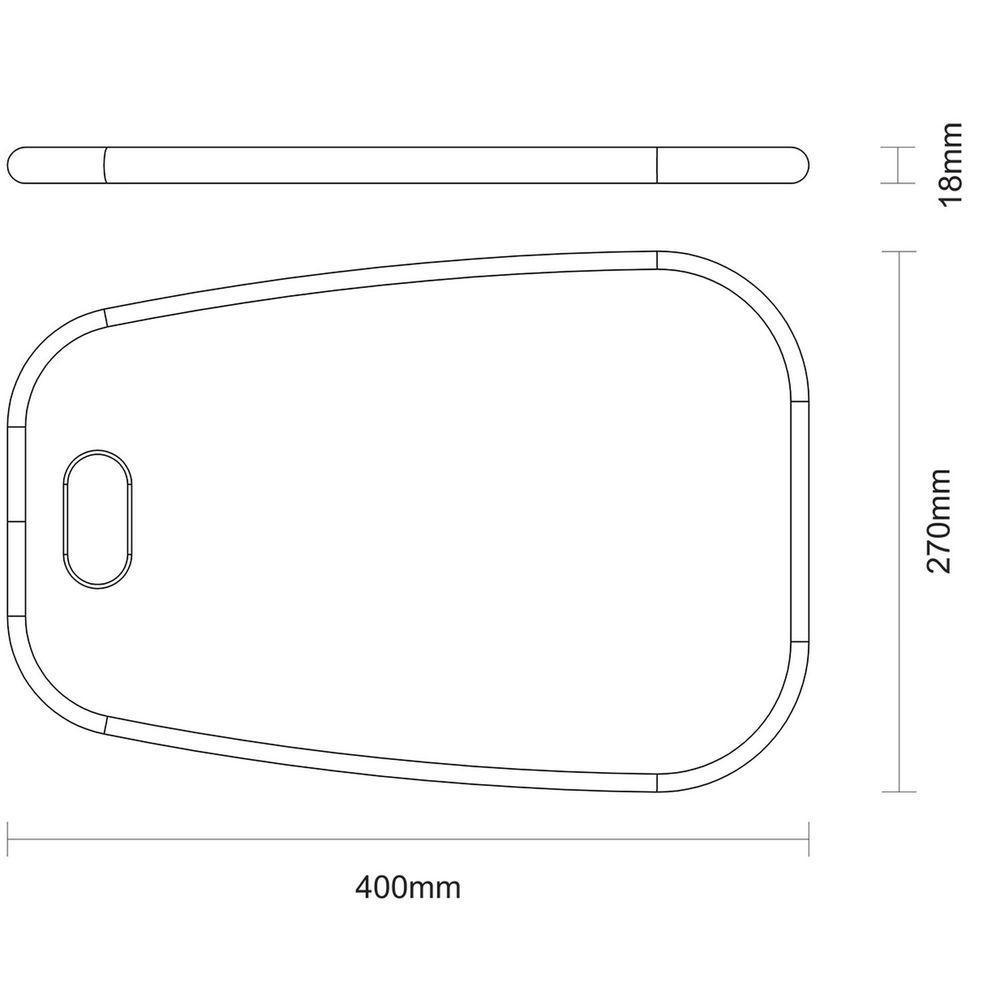 Tábua Para Antepasto Tramontina Provence Em Madeira Teca Fsc 40x27 Cm Tramontina - 3