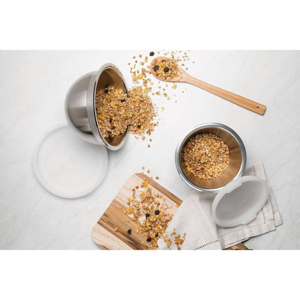 Recipiente Tramontina Cucina Em Aço Inox Com Tampa Plástica Preparar E Servir 16 Cm 1,6 L Tramontina - 6