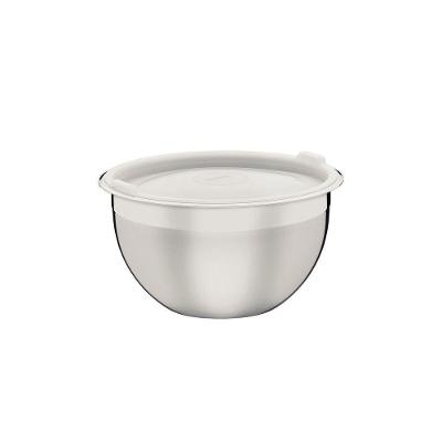 Recipiente Tramontina Cucina Em Aço Inox Com Tampa Plástica Preparar E Servir 16 Cm 1,6 L Tramontina