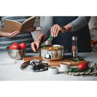 Recipiente Tramontina Cucina Em Aço Inox Com Tampa Plástica Preparar E Servir 16 Cm 1,6 L Tramontina
