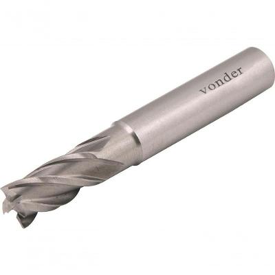 Fresa Topo Aço Rápido 14,00mm 4 Cortes Reto Haste 12mm Din 8