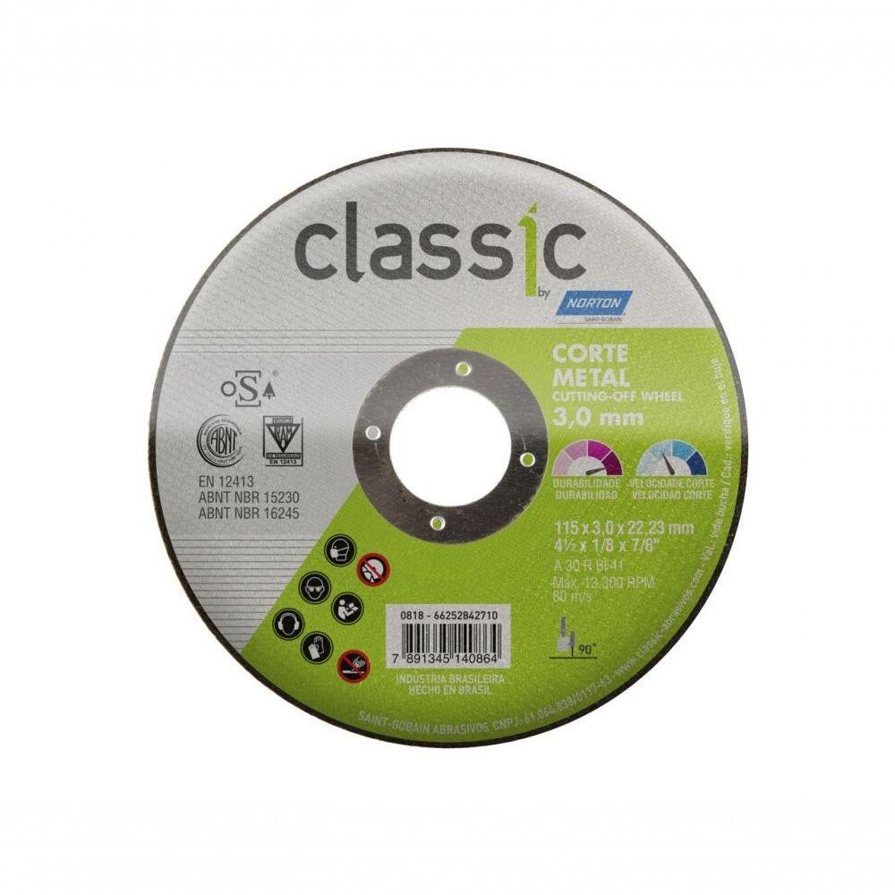 Disco Corte Ferro Norton Classic Ar302 4.1/2X1/8X7/8 - 1