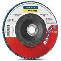 Disco Flap 7" Grão 120 Acabamento E Desbaste Em Aços E Metais Ferrosos Em Geral Tramontina - 1