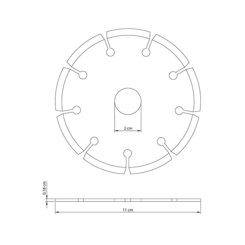 Disco De Corte Diamantado Segmentado 4.3/8" Tramontina Standard Tramontina - 3