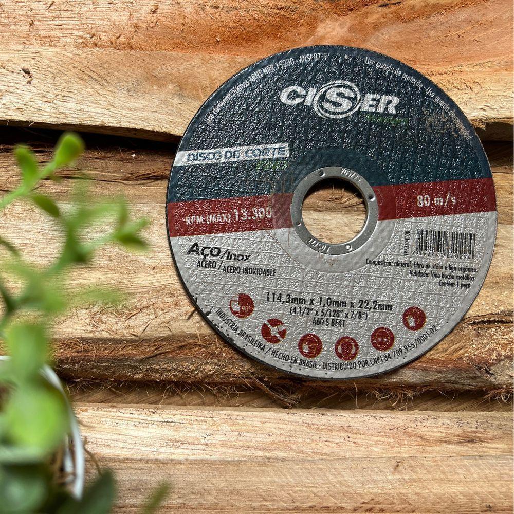 25 Discos Corte Std Aço/inox 115x1,0x22mm - Ciser - 2