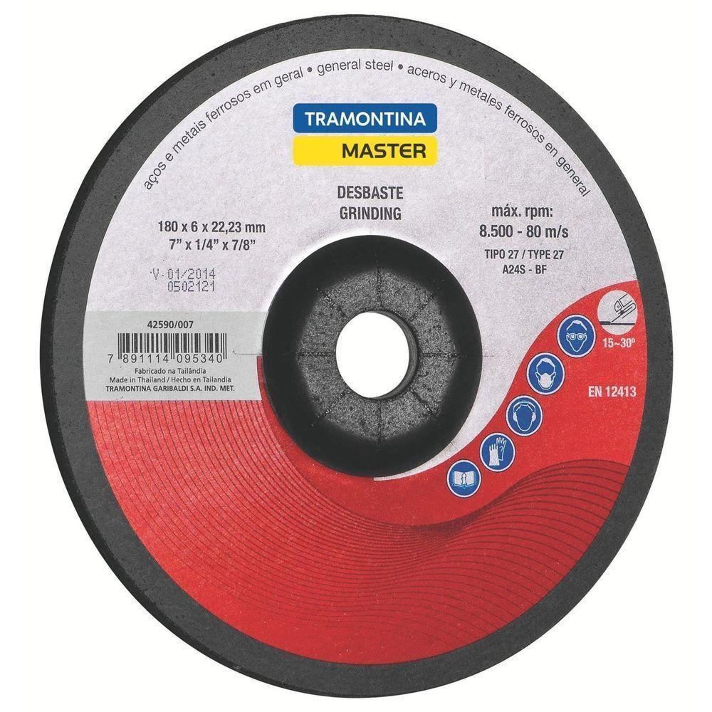Disco De Desbaste 7" Tramontina Para Aços E Metais Tramontina - 1