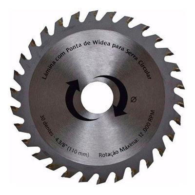 Disco De Serra Circular Com 30 Dentes 110mm