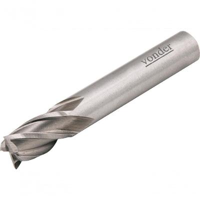 Fresa Topo Aço Rápido 1/2 4 Cortes Reto Haste 12,7Mm Din 84