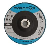 10 Discos Flap - 7 X 7/8 X 6.4 Grão 60 - 1