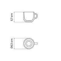 Xícara Café Tramontina Paola Em Porcelana 100 Ml Tramontina - 3