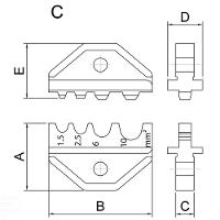 Mandíbula Para Alicate Crimpador Modelo C Tramontina Pro Tramontina - 3