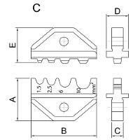 Mandíbula Para Alicate Crimpador Modelo C Tramontina Pro Tramontina - 5