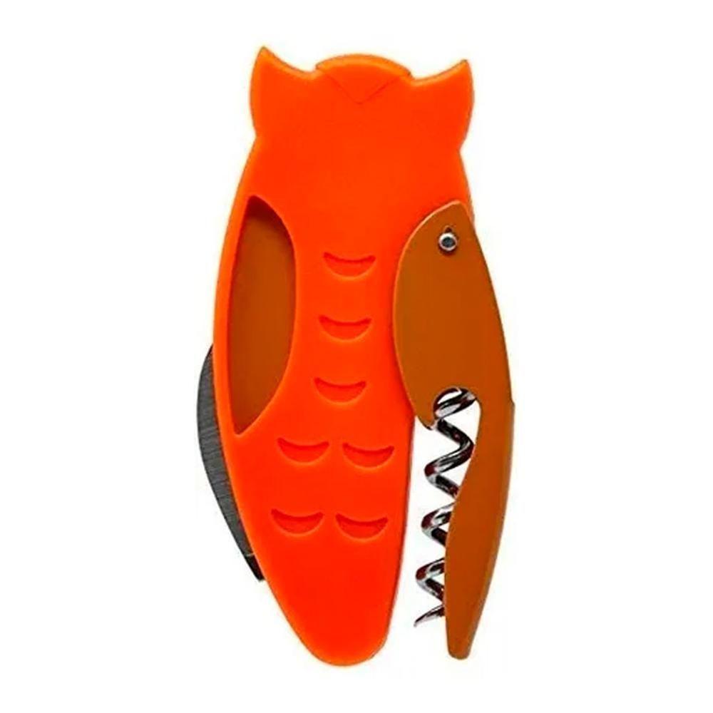 Saca Rolhas Abridor Garrafa Vinho Tradicional Coruja Prana - 6