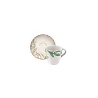 Conjunto Xícara E Pires De Chá Tramontina Natur Em Porcelana Decorada 200 Ml 2 Peças Tramontina - 1