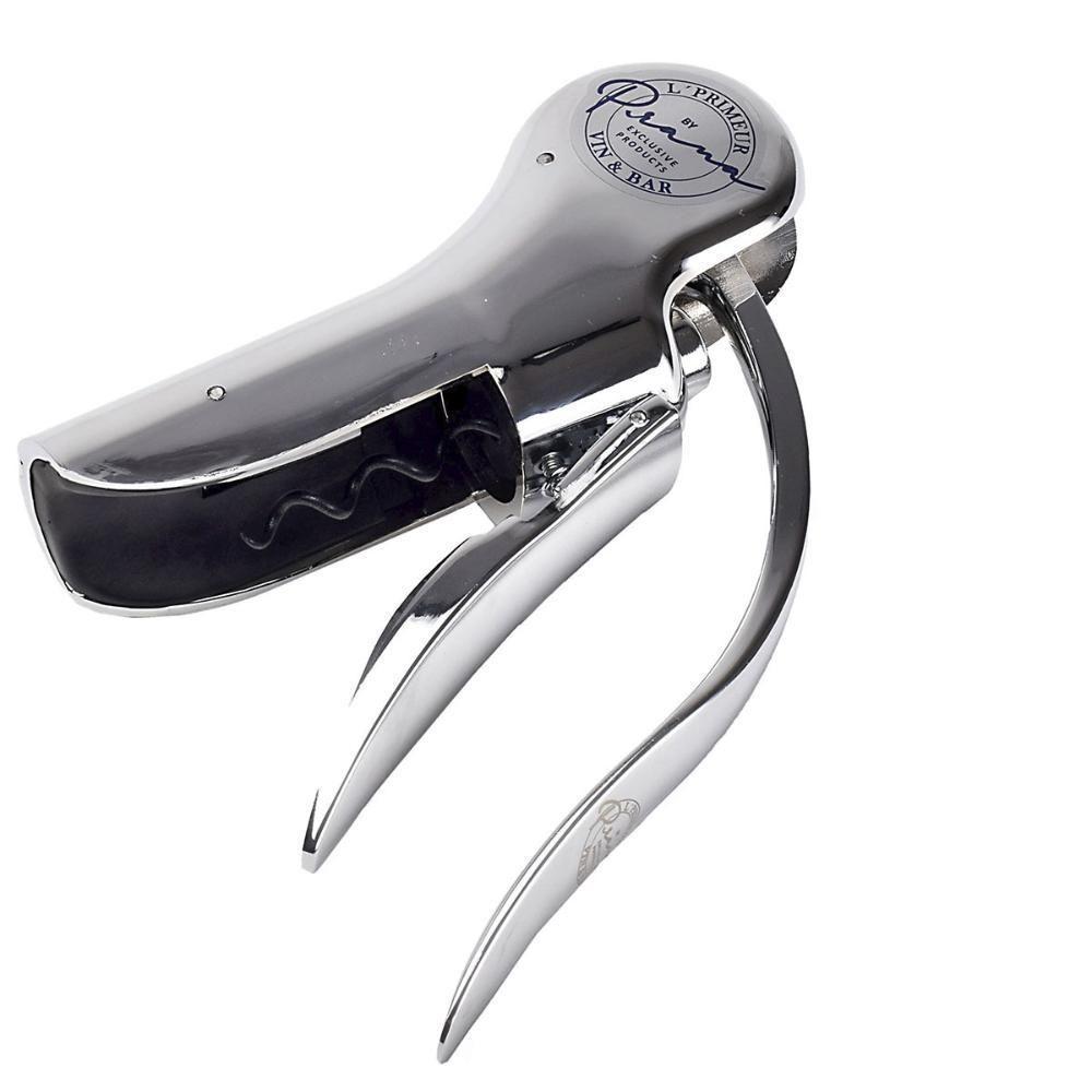 Saca Rolhas Cromado Vinho Abridor Garrafa L'primeur Prana - 1