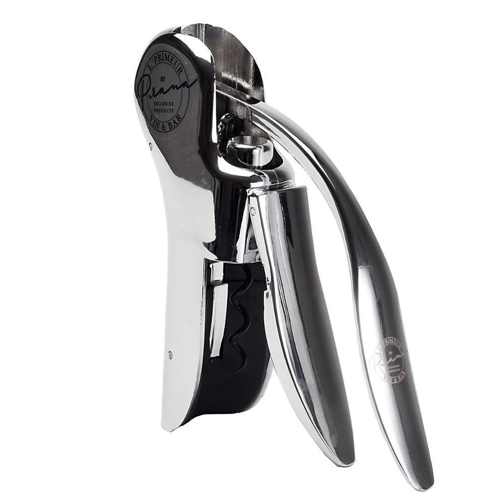 Saca Rolhas Cromado Vinho Abridor Garrafa L'primeur Prana - 7