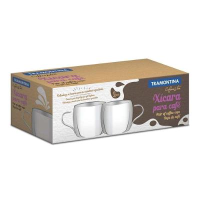 Conjunto De Xícaras Inox Tramontina Para Café Acabamento Brilho 2 Peças Tramontina