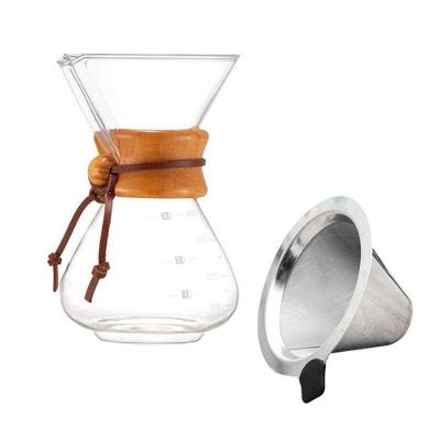Passador De Café Em Vidro Borossilicato 350ml Mimo Style