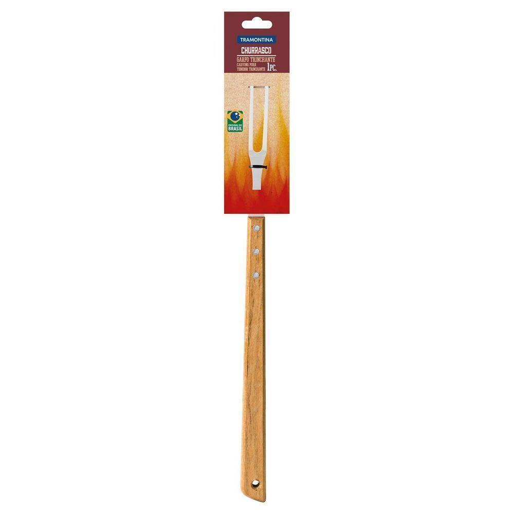 Garfo Trinchante Tramontina Churrasco Com Lâmina Em Aço Inox E Cabo De Madeira 46 Cm Tramontina - 5