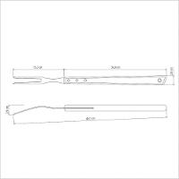 Garfo Trinchante Tramontina Churrasco Com Lâmina Em Aço Inox E Cabo De Madeira 46 Cm Tramontina