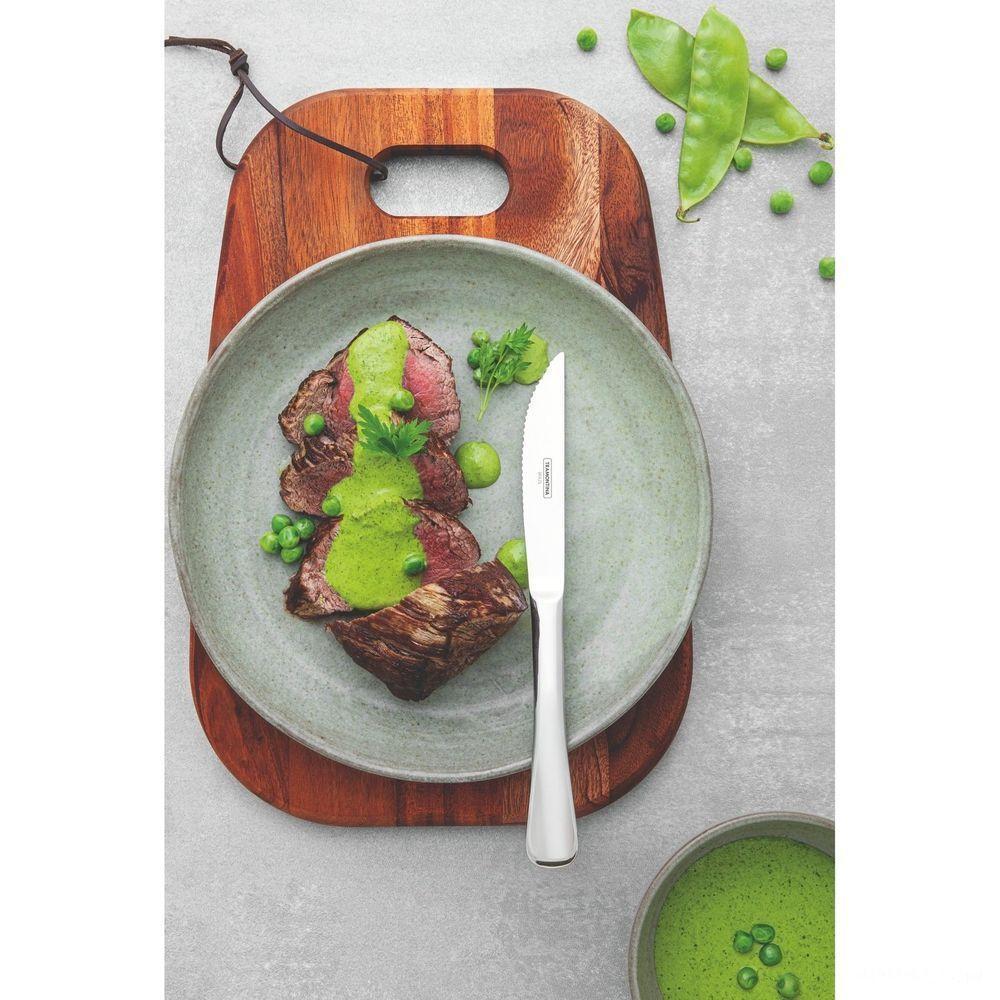 Faca Para Churrasco Mônaco Aço Inox Forjado 6mm Alto Brilho Com Detalhes No Cabo - 2