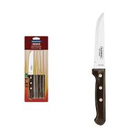 Conjunto De Facas Para Churrasco Jumbo Em Aço Inox Com Cabo Castanho Polywood 6 Peças - 1