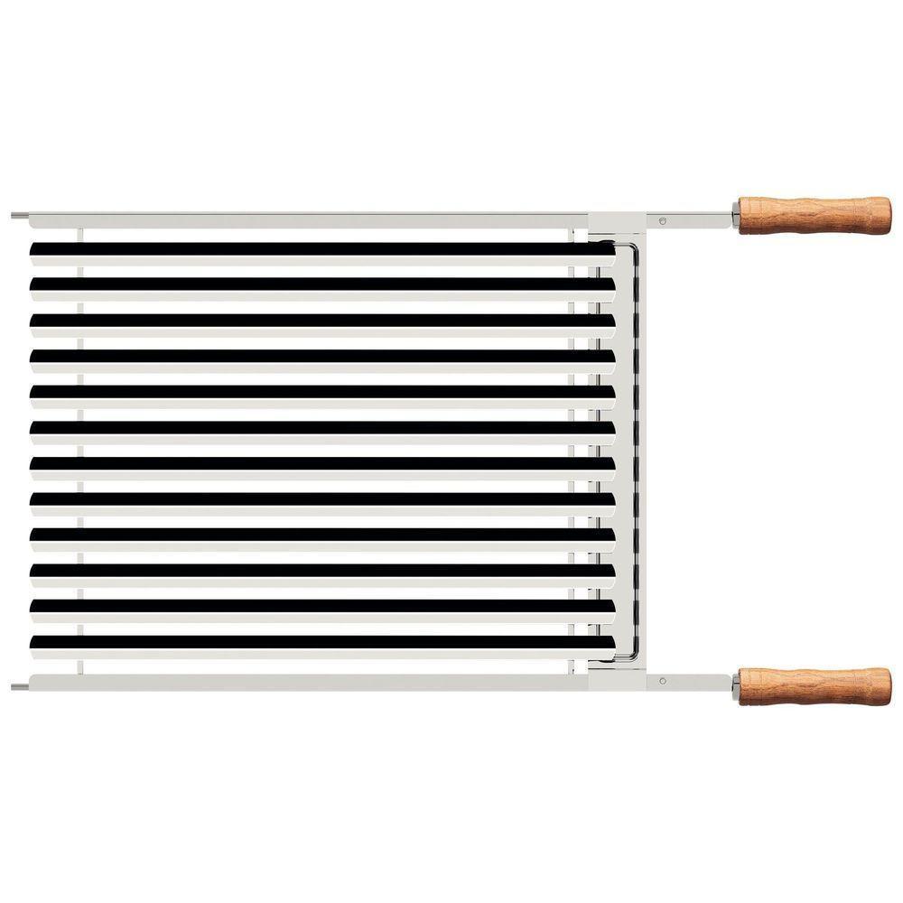 Grelha Tramontina Churrasco Em Aço Inox Com Cabo De Madeira Natural 50x41 Cm Tramontina - 5