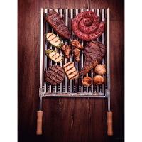 Grelha Tramontina Churrasco Em Aço Inox Com Cabo De Madeira Natural 50x41 Cm Tramontina - 3