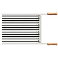 Grelha Tramontina Churrasco Em Aço Inox Com Cabo De Madeira Natural 50x41 Cm Tramontina - 5