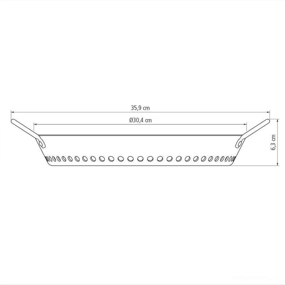 Grelha Tramontina Churrasco Em Alumínio Com Revestimento Anodizado Grafite 30 Cm Tramontina - 7